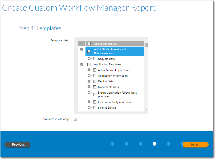 Templates Panel